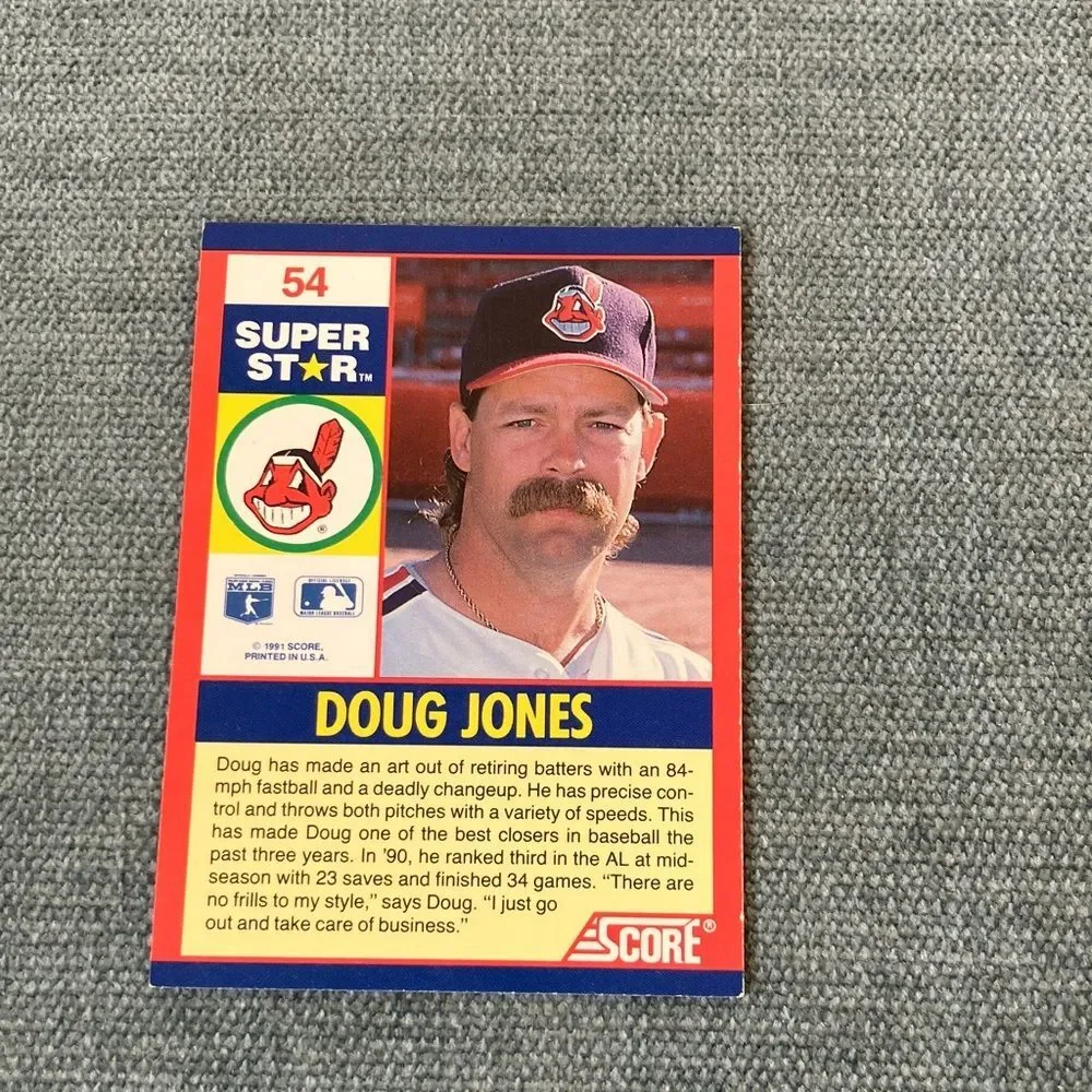 1991 Score Cleveland Indians Baseball Card Trading Card